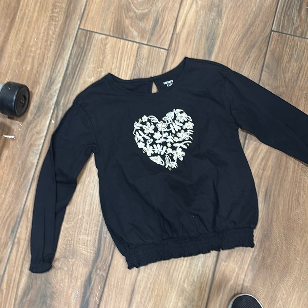 Girls embellished long sleeve tee